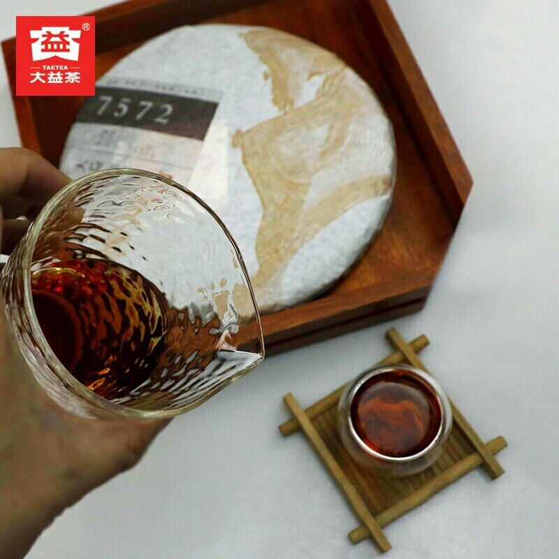 HelloYoung 100% Authentic Ripe Puerh Tea TAETEA Dayi 7572 Shu Puer Chinese 357g