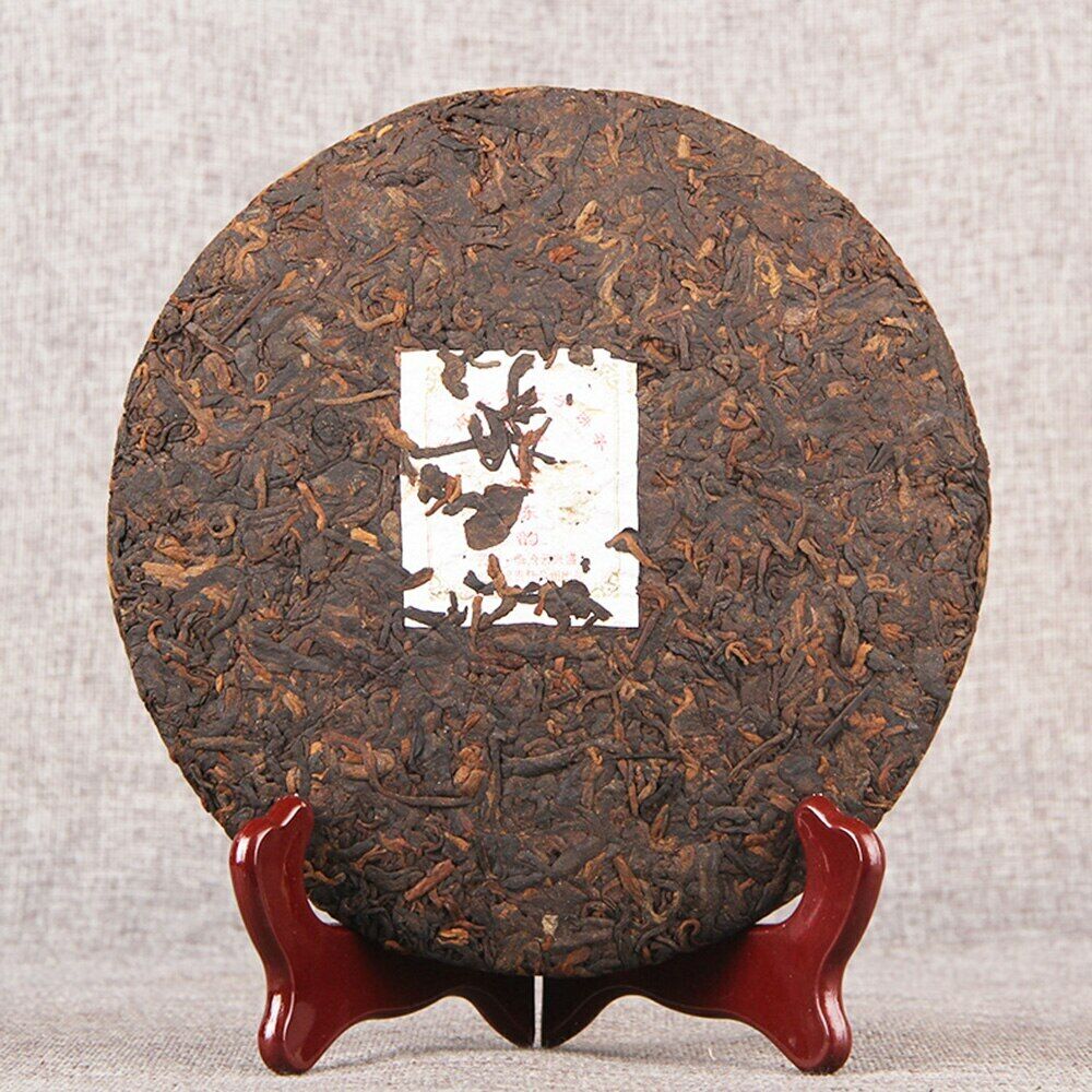 HelloYoung Shu Pu-erh Tea Palace and The Charm of Time Qi Zi Bing Ripe Puer Tea 357g