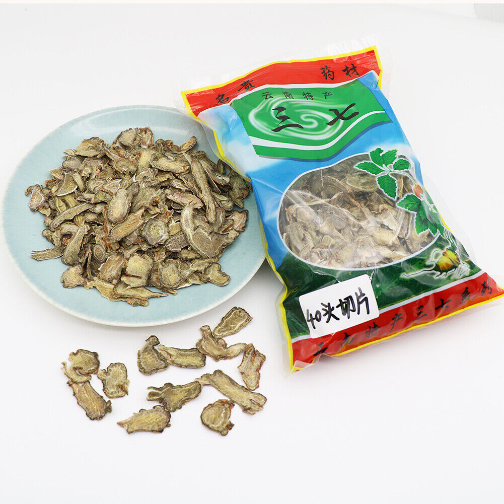 HelloYoung Dried Panax Notoginseng Slices Chinese Herbal Medicine Yunnan Sanqi Ecology Tea