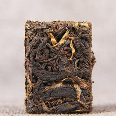HelloYoung Black Tea Mini Fengqing Yunnan Dianhong Gold Cube Small Compressed Tea 100g